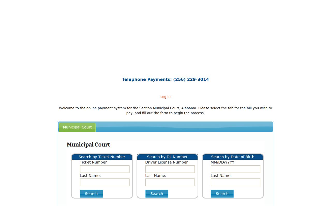 Jackson County municipal warrant citation search choices